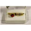 Image 1 : LADIES CLEAR CZ GOLD TONED RINGS SET SIZE 9