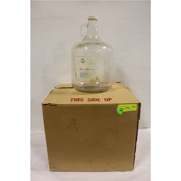 4X 4-LITRE GLASS JARS