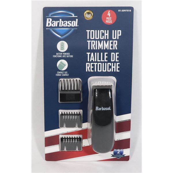 NEW BARBASOL 4PC TOUCH UP TRIMMER SET