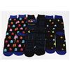 Image 1 : NEW 3 PCE PAC MAN THEME SOCKS US SIZE 7-10