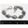 Image 1 : NEW SILVER TONE SHELL DESIGN TOGGLE BRACELET