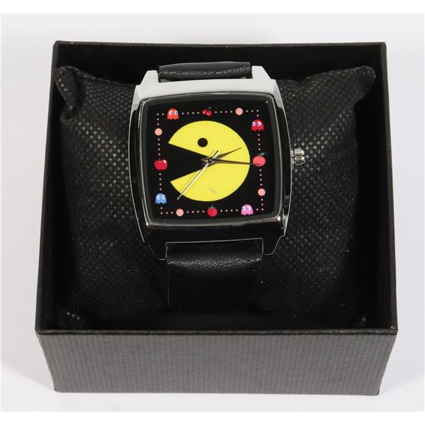 NEW PAC-MAN THEME WRIST WATCH