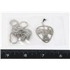 Image 1 : NEW STAINLESS STEEL GUITAR PICK DESIGN PENDANT AND