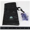 Image 1 : NEW 7PC POLYHEDRAL DICE SET IN FAUX LEATHER DRAGON