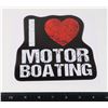 Image 1 : NEW LARGE "I LOVE MOTOR BOATING" CAR DECAL