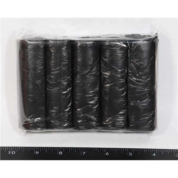 NEW 5 ROLLS OF 100 SMALL GARBAGE BAGS