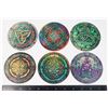 Image 1 : NEW 6PC CELTIC THEME WOOD COASTER SET