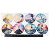 Image 1 : NEW 8PC LIGHTHOUSE THEME WOOD COASTER SET