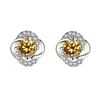 Image 1 : 1 CT GRA CERTIFIED FLOWER STYLE ROUND BRILLIANT
