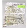 Image 1 : 1973 CANADA $1 NOTES. 5 X SEQUENTIAL NOTES