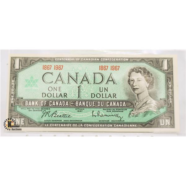 1967 BANK OF CANADA $1 NOTE