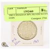 Image 1 : 1963 CANADIAN 80% SILVER 50 CENT COIN