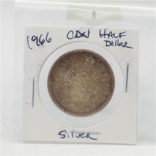 1966 CANADIAN SILVER HALF DOLLAR