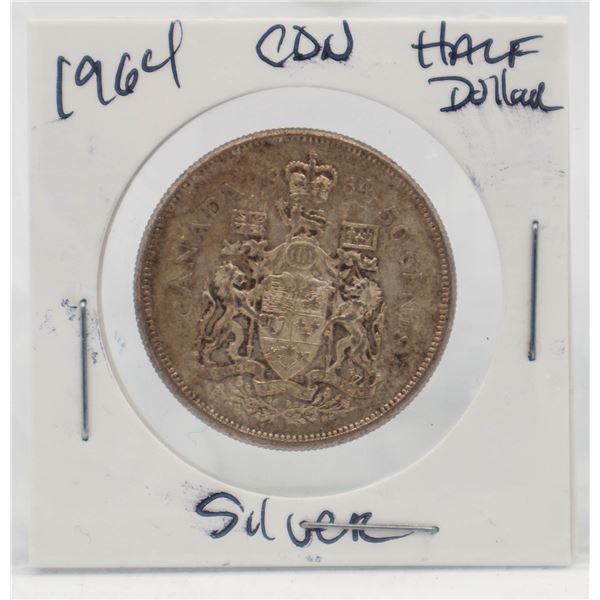 1964 CANADIAN SILVER HALF DOLLAR