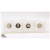 Image 2 : LOT OF 2 FROSTED NICKELS & 2 PROOF NICKELS