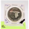 Image 1 : 1967 CANADA $1. QUEEN ELIZABETH 2, FLYING