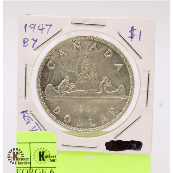 1947 CANADA $1. KING GEORGE 6, VOYAGER