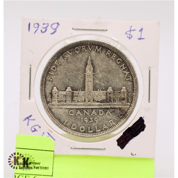 1939 CANADA $1. KING GEORGE 6, PARLIAMENT