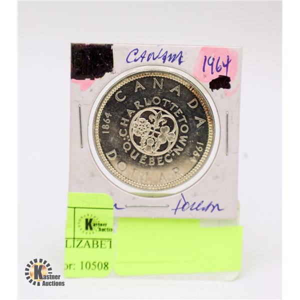 1964 CANADA $1. QUEEN ELIZABETH 2,