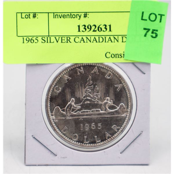 1965 SILVER CANADIAN DOLLAR