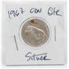 Image 1 : 1967 CANADIAN SILVER "COUGAR" QUARTER