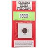 Image 1 : 1920 CANADIAN SILVER FIVE CENTS