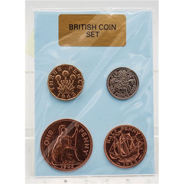 1942 1956 1962 1965 BRITISH COIN SET