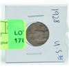 Image 1 : 1928 INDIAN HEAD 5 CENT