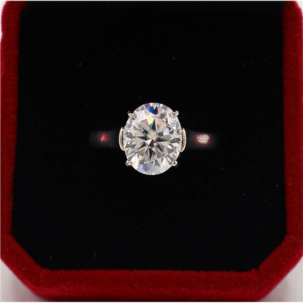 #2204-CUSTOM SET 5.00 CT GRA CERTIFIED OVAL