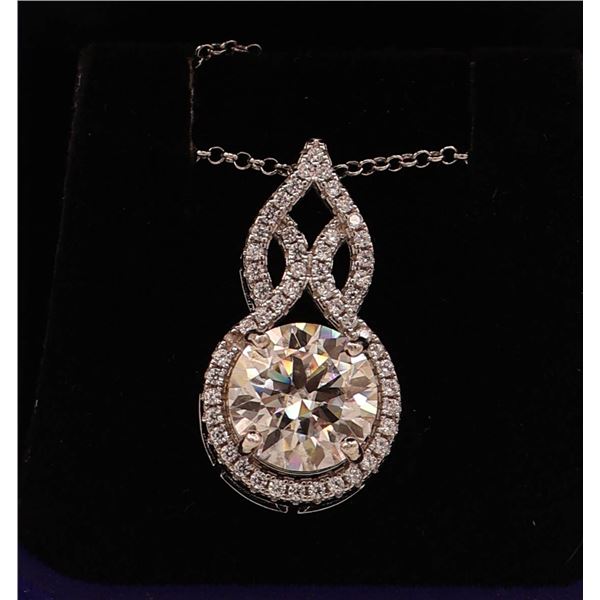 #2210-HAND SET 5.00 CT ROUND BRILLIANT CUT