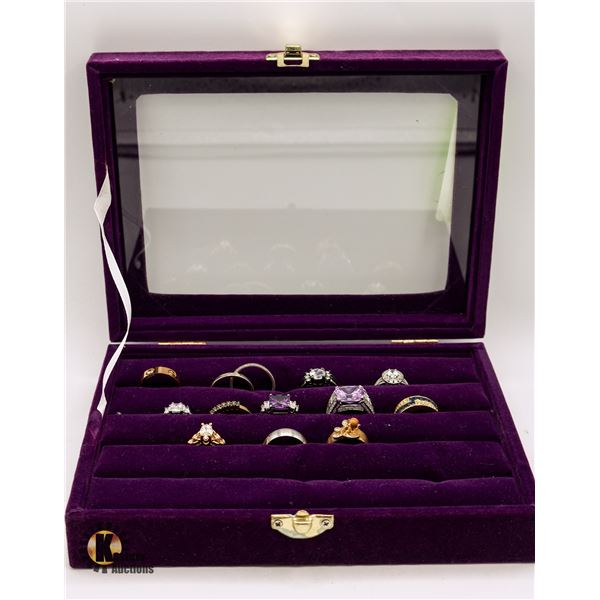 LOT OF 12 RINGS