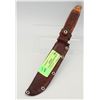 Image 1 : VINTAGE HUNTING KNIFE WITH LEATHER SHEATH