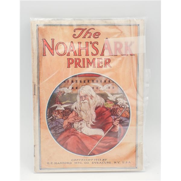 NOAH'S ARK PRIMER 1912 CHRISTIAN CHILD'S BOOK