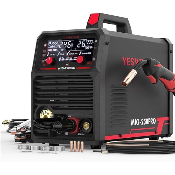 NEW YESWELDER MIG-250PRO INVERTER MULTI-PROCESS