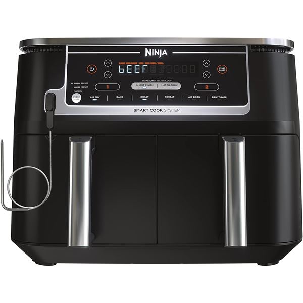 NEW WITH BOX NINJA FOODI SMART XL 2 BASKET AIR