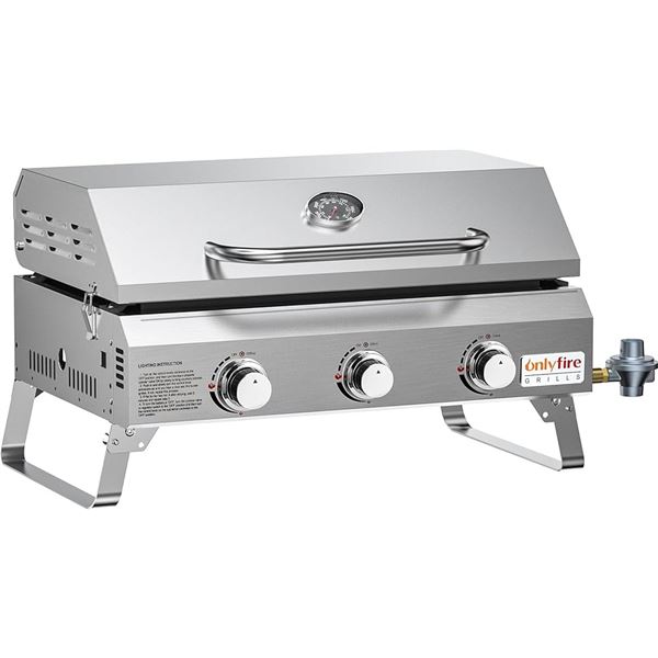 NEW FLAT TOP GAS GRILL GRIDDLE ONLY FIRE GRILLS
