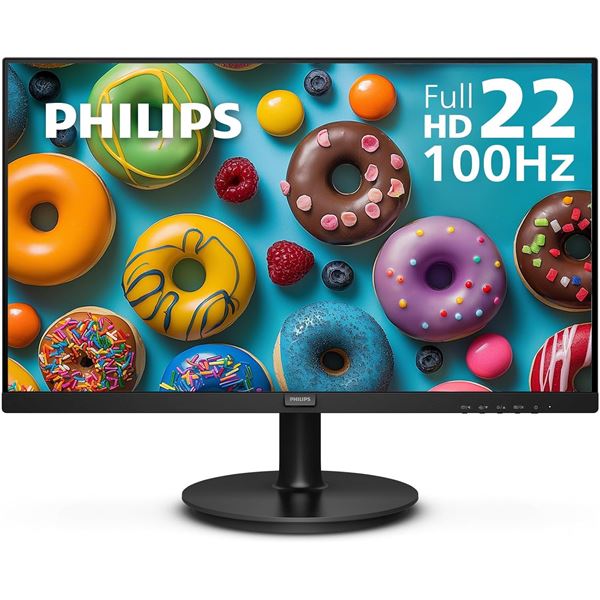 NEW PHILIPS 22" THIN FULL HD MONITOR, 100HZ