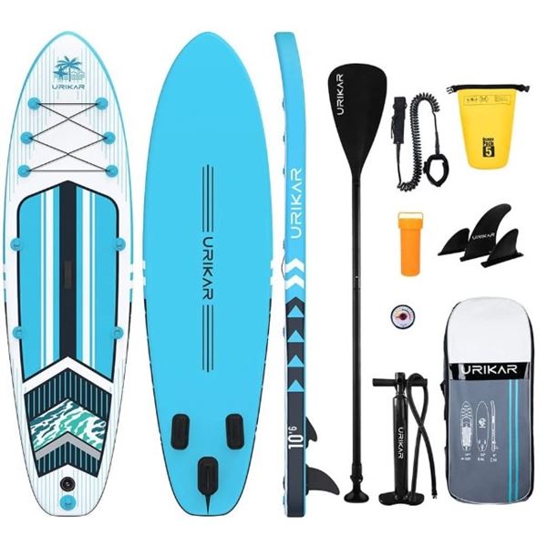 NEW WITH BOX URIKAR INFLATABLE SUP BOARD