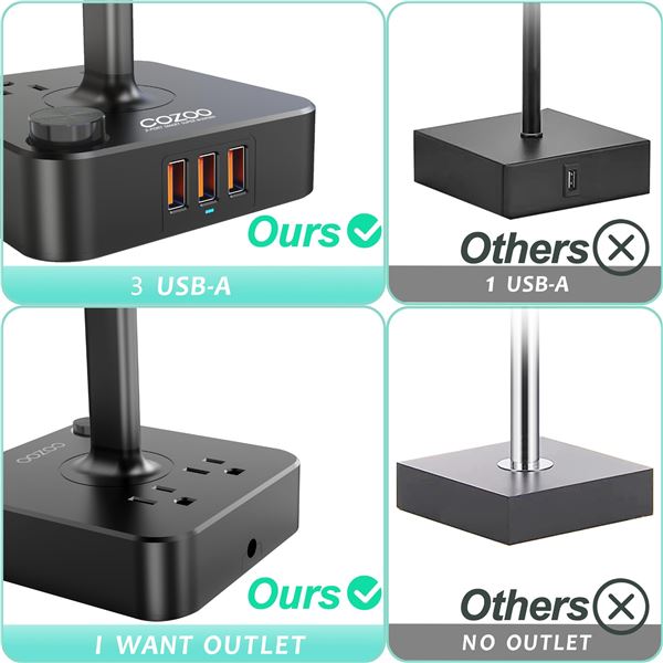 NEW COZOO 3-PORT SMART SUPER CHARGER
