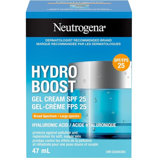 NEW 47ML NEUTROGENA HYDRO BOOST GEL CREAM SPF 25