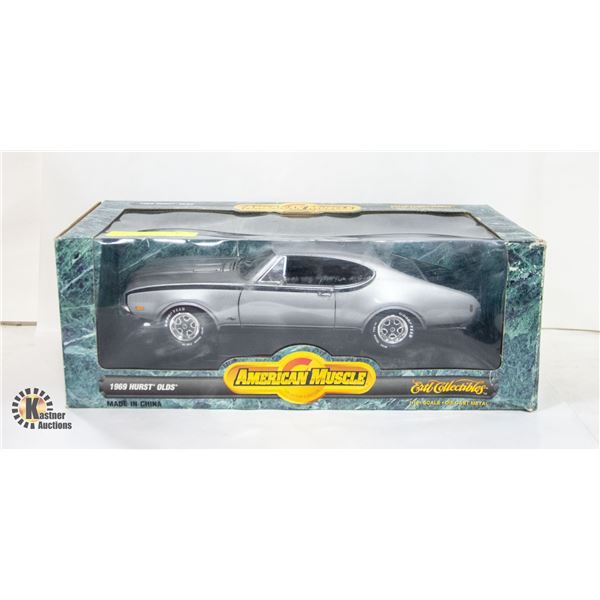AAMERICAN MUSCLE 69 HURST OLDSMOBILE 1/18 SCALE