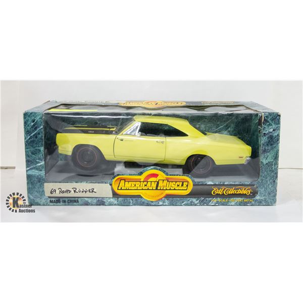 AMERICAN MUSCLE 69 ROADRUNNER PLYMOUTH 1/18 SCALE