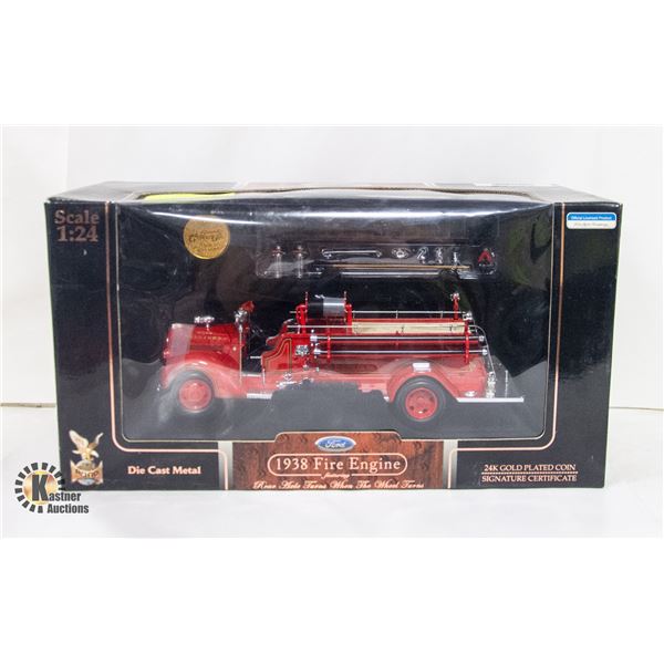 ROAD SIGNATURE 1938 FORD FIRE ENGINE 1/24 SCALE