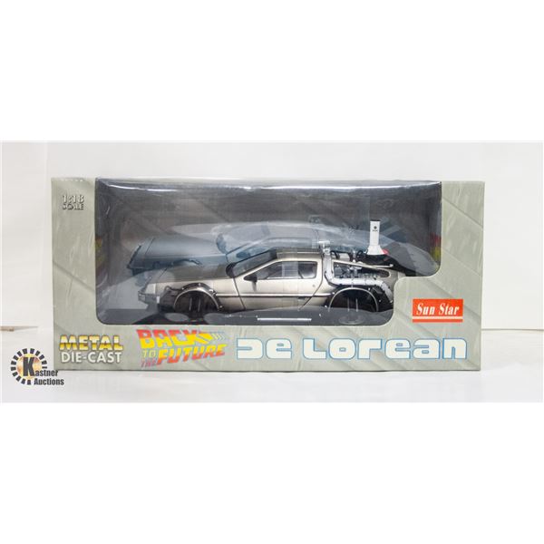 SUN STAR BACK TO THE FUTURE DE LOREAN 1/18 SCALE