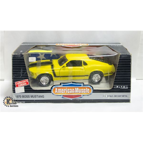 AMERICAN MUSCLE 70 BOSS MUSTANG 1/18 SCALE