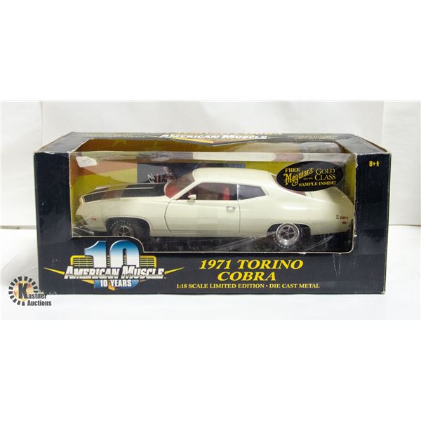 AMERICAN MUSCLE 71 TORINO COBRA 1/18 SCALE DIECAST