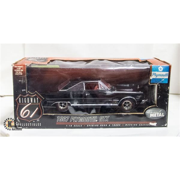 HIGHWAY 61 1967 PLYMOUTH GTX 1/18 SCALE DIECAST