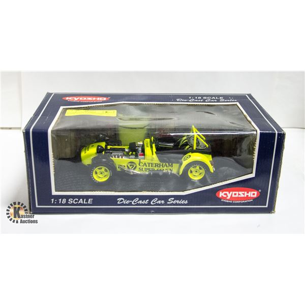 KYOSHO 1/18 SCALE CATERHAM SUPER SEVEN DIECAST CAR