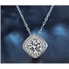 Image 1 : 1 CT GRA CERTIFIED ROUND BRILLIANT 925S NECKLACE