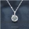 Image 1 : 1 CT GRA CERTIFIED ROUND BRILLIANT 925S NECKLACE